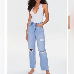 Seamless halter bodysuit